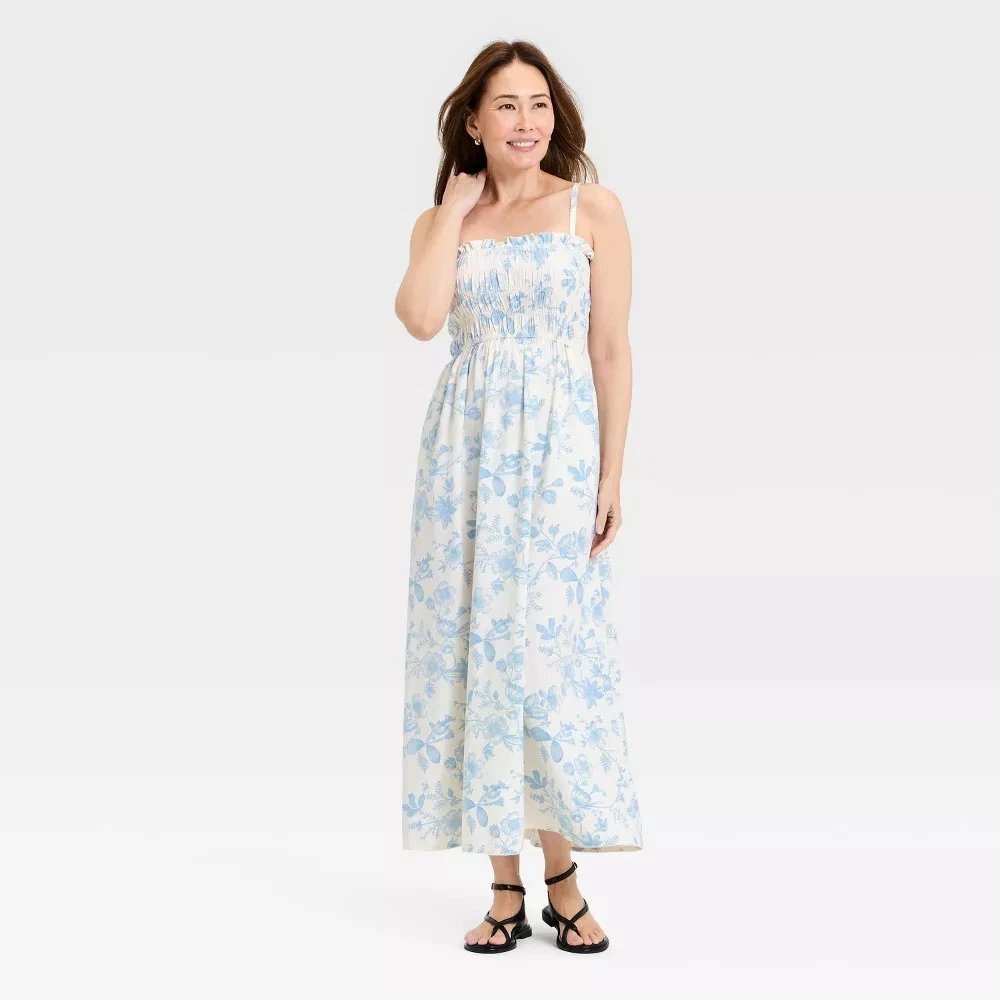 Crochet Panel Slip Dress